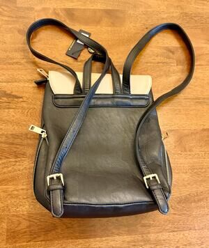 NWT Lionel Patricia Mustard Colorblock Backpack